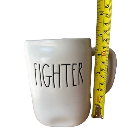 Rae Dunn Fighter Mug Magenta Artisan Collection Coffee Tea Breast Cancer - Picture 5 of 6